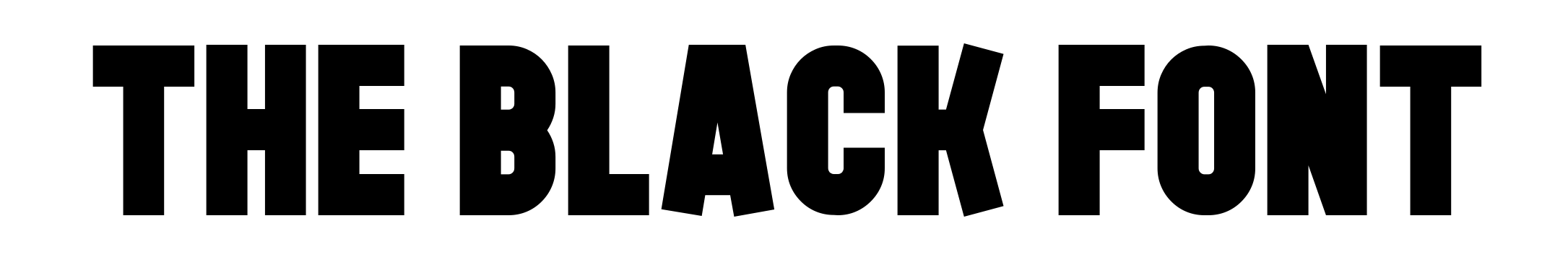 The Black Font